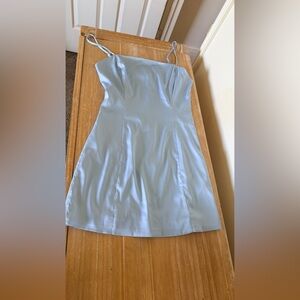 Sunday Best Light Blue Mini Dress